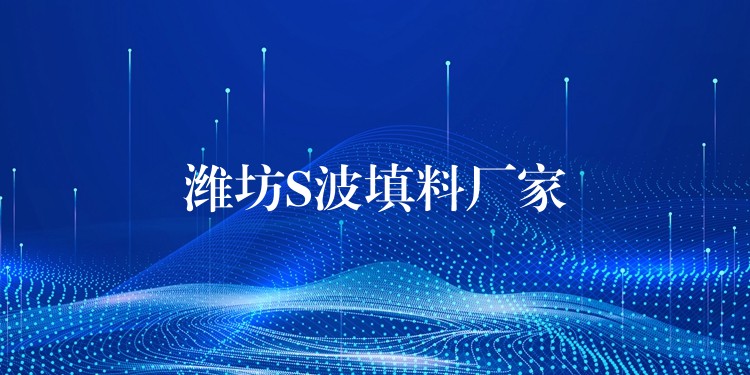 潍坊S波填料厂家