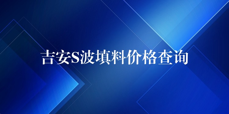 吉安S波填料价格查询
