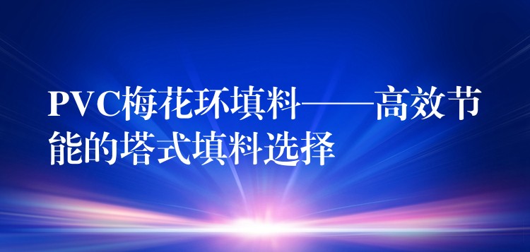 PVC梅花环填料——高效节能的塔式填料选择
