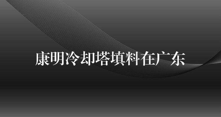 康明冷却塔填料在广东