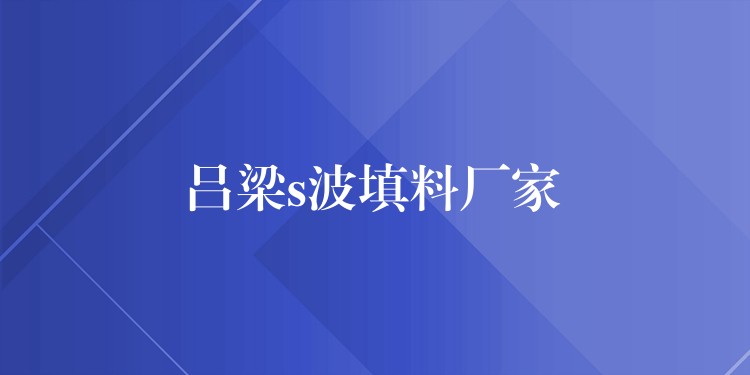 吕梁s波填料厂家