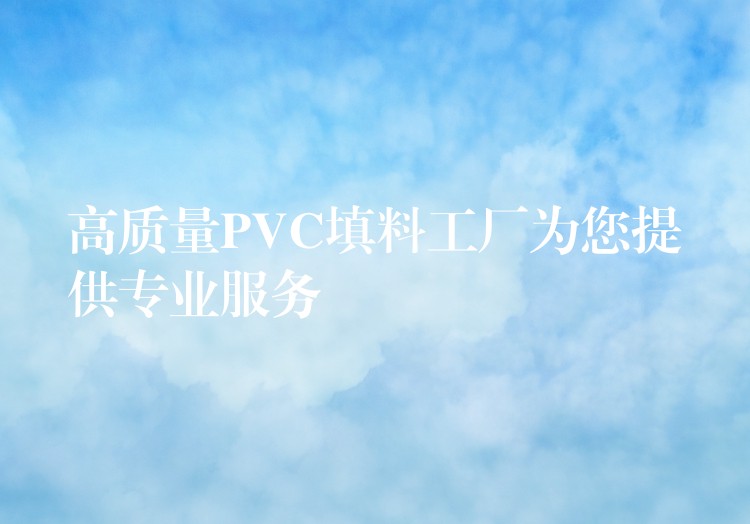 高质量PVC填料工厂为您提供专业服务