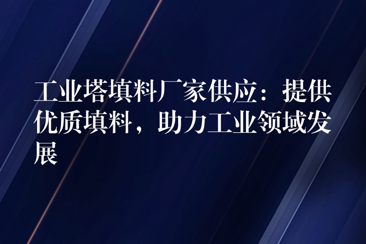 工业塔填料厂家供应：提供优质填料，助力工业领域发展