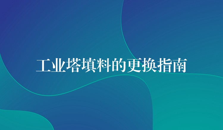 工业塔填料的更换指南