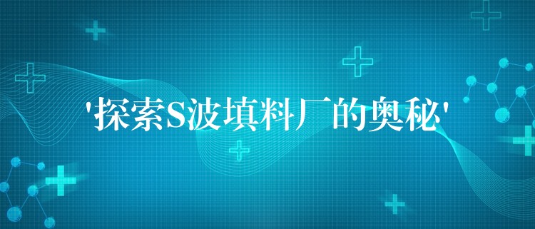 ‘探索S波填料厂的奥秘’