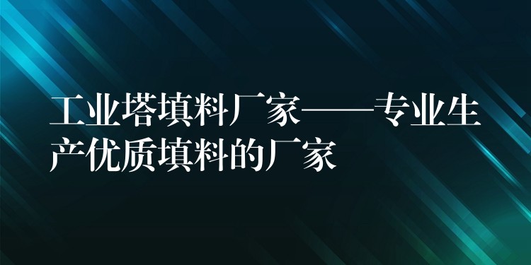 工业塔填料厂家——专业生产优质填料的厂家
