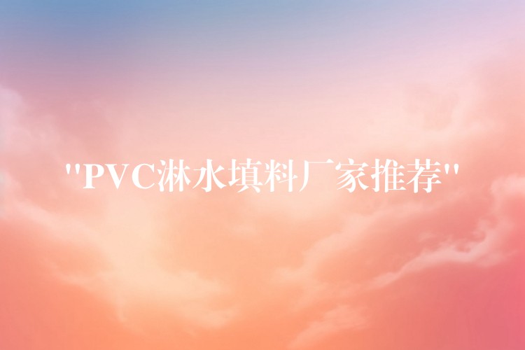 “PVC淋水填料厂家推荐”