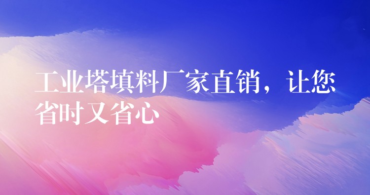 工业塔填料厂家直销，让您省时又省心