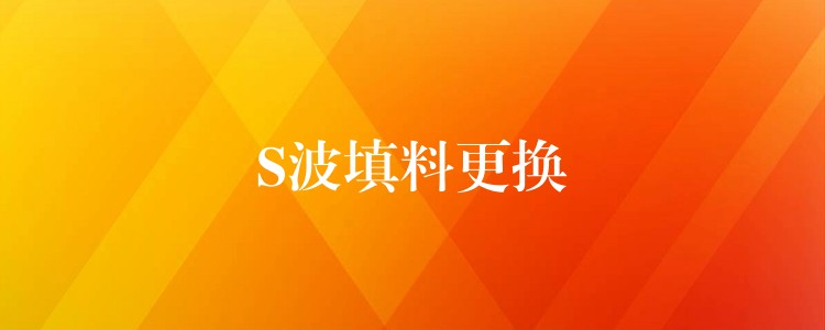 S波填料更换