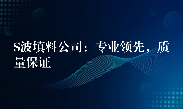 S波填料公司：专业领先，质量保证