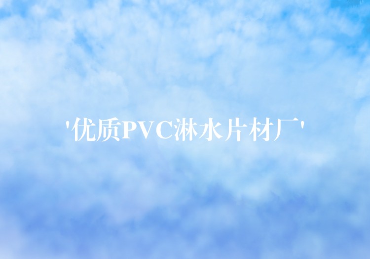 ‘优质PVC淋水片材厂’